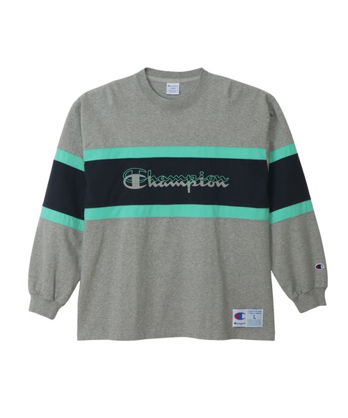 Champion(チャンピオン)の「【Champion/チャンピオン】メンズ アクションスタイル ロングスリーブTシャツ(Tシャツ/カットソー・メンズ・グレー/ブラック/ネイビー・X-LARGE/LARGE/MEDIUM)」の3枚目の写真