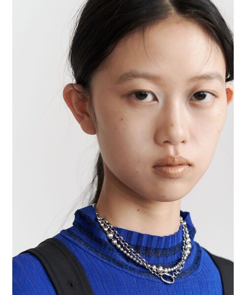 UN3D.(アンスリード)の「4WAY BALL CHAIN NC2 / 4WAYボールチェーンネックレス2(ネックレス・レディース・シルバー・FREE)」の2枚目の写真