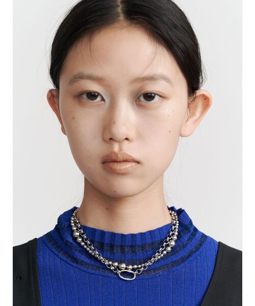 UN3D.(アンスリード)の「4WAY BALL CHAIN NC2 / 4WAYボールチェーンネックレス2(ネックレス・レディース・シルバー・FREE)」の3枚目の写真