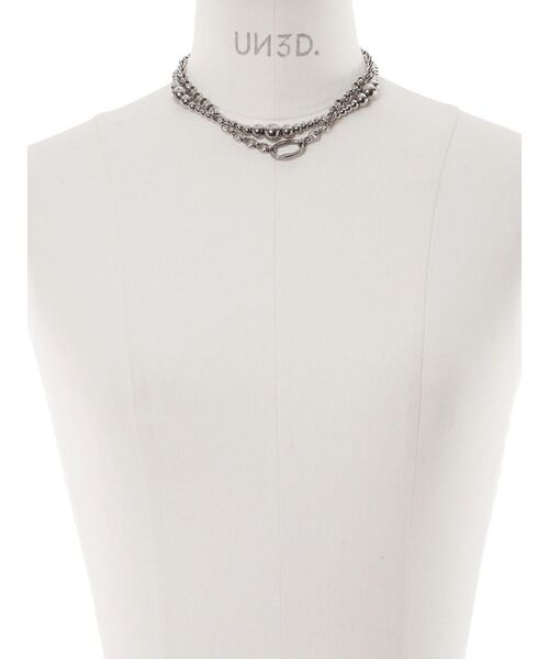 UN3D.(アンスリード)の「4WAY BALL CHAIN NC2 / 4WAYボールチェーンネックレス2(ネックレス・レディース・シルバー・FREE)」の16枚目の写真