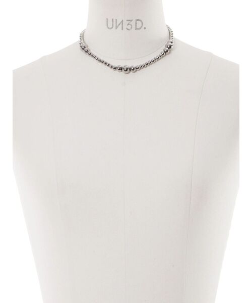 UN3D.(アンスリード)の「4WAY BALL CHAIN NC2 / 4WAYボールチェーンネックレス2(ネックレス・レディース・シルバー・FREE)」の18枚目の写真
