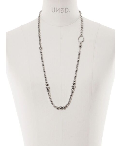 UN3D.(アンスリード)の「4WAY BALL CHAIN NC2 / 4WAYボールチェーンネックレス2(ネックレス・レディース・シルバー・FREE)」の19枚目の写真