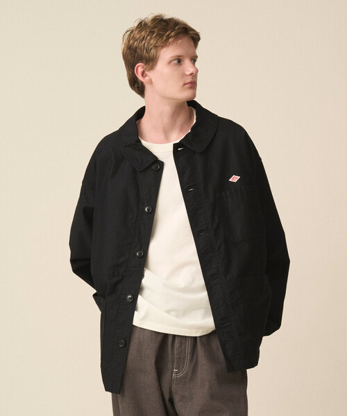 danton カバーオール　モールスキン　ジャケット　42 Men's Moleskin Wide Coverall Jacket（カバーオール）｜DANTON