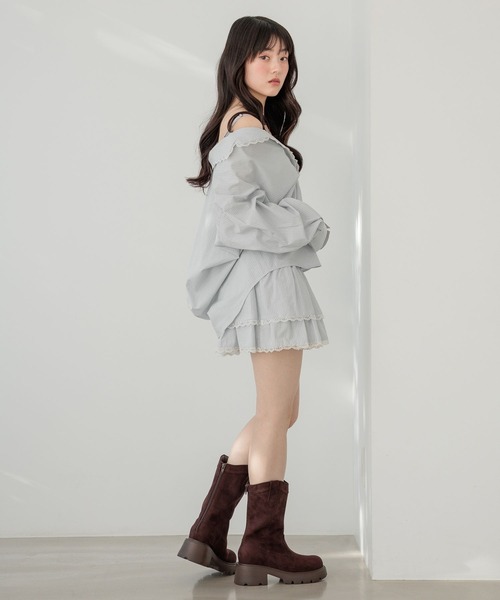Heather(ヘザー)の「2WAYレースパジャマシャツ 656550(シャツ/ブラウス・レディース・アイボリー/ベージュ系その他/ブルー系その他・FREE)」の14枚目の写真