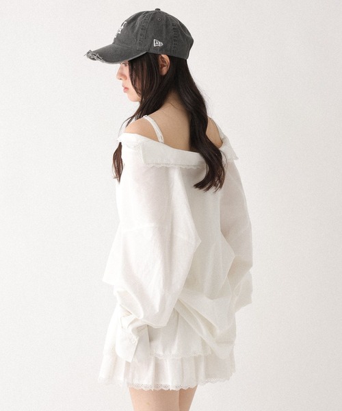 Heather(ヘザー)の「2WAYレースパジャマシャツ 656550(シャツ/ブラウス・レディース・アイボリー/ベージュ系その他/ブルー系その他・FREE)」の17枚目の写真