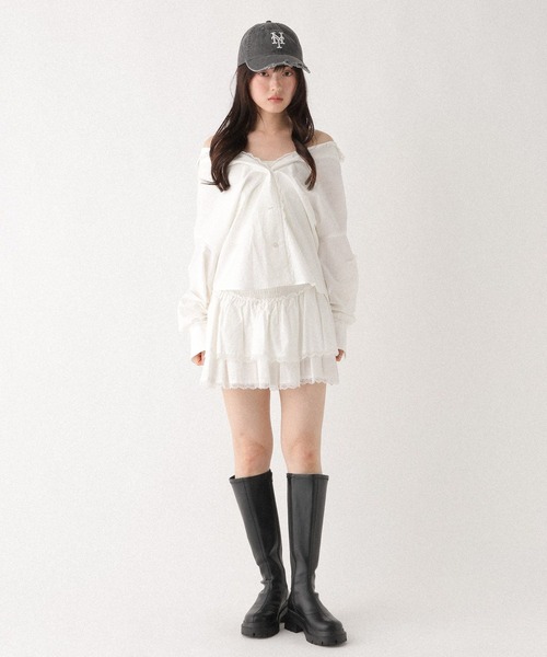 Heather(ヘザー)の「2WAYレースパジャマシャツ 656550(シャツ/ブラウス・レディース・アイボリー/ベージュ系その他/ブルー系その他・FREE)」の18枚目の写真