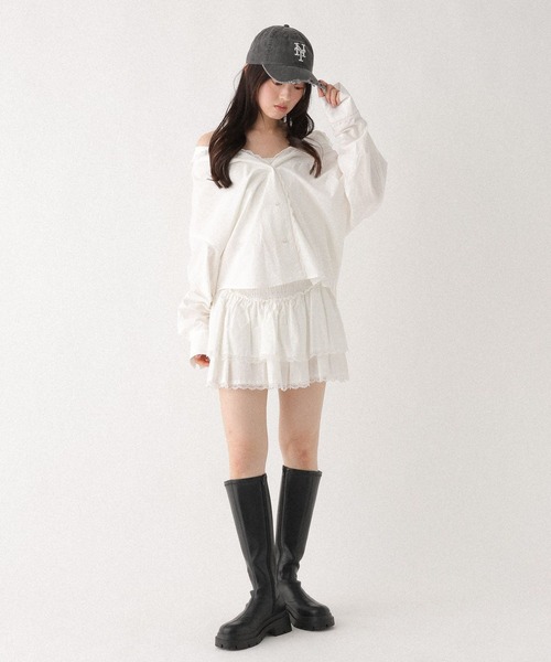 Heather(ヘザー)の「2WAYレースパジャマシャツ 656550(シャツ/ブラウス・レディース・アイボリー/ベージュ系その他/ブルー系その他・FREE)」の19枚目の写真
