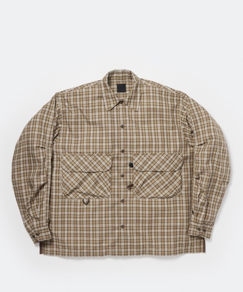 DAIWA PIER39(ダイワピア39)の「DAIWA PIER39 TECH SPORTS OPEN COLLAR SHIRT L/S GREN PLAID ダイワ ピア39(シャツ/ブラウス・メンズ・チャコール/ライトグレー/ブラウン・XL/L/M/S)」の3枚目の写真