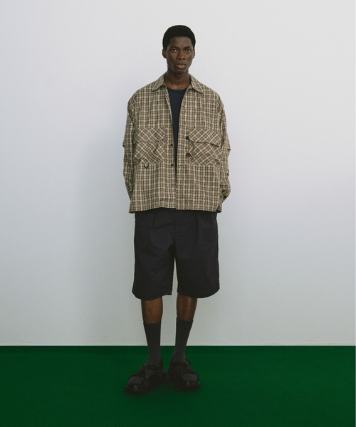 DAIWA PIER39(ダイワピア39)の「DAIWA PIER39 TECH SPORTS OPEN COLLAR SHIRT L/S GREN PLAID ダイワ ピア39(シャツ/ブラウス・メンズ・チャコール/ライトグレー/ブラウン・XL/L/M/S)」の8枚目の写真