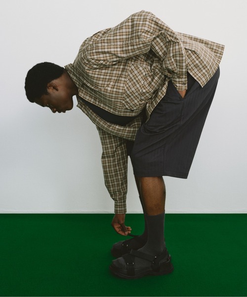 DAIWA PIER39(ダイワピア39)の「DAIWA PIER39 TECH SPORTS OPEN COLLAR SHIRT L/S GREN PLAID ダイワ ピア39(シャツ/ブラウス・メンズ・チャコール/ライトグレー/ブラウン・XL/L/M/S)」の10枚目の写真