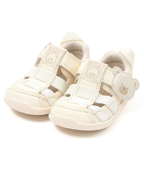 IFME(イフミー)の「BABY|IFME くまくんサマーシューズ 【直営店限定】(サンダル・キッズ・グレー/ホワイト・12.0cm/15.0cm/14.5cm/14.0cm/13.5cm/13.0cm/12.5cm)」の1枚目の写真