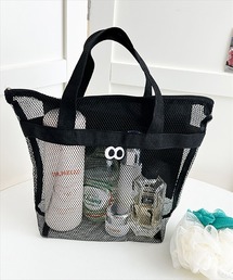 THE MILES（ザ マイルズ）の「"01"コミックアイ メッシュ ミニバッグ(ワッペン)（トートバッグ）」