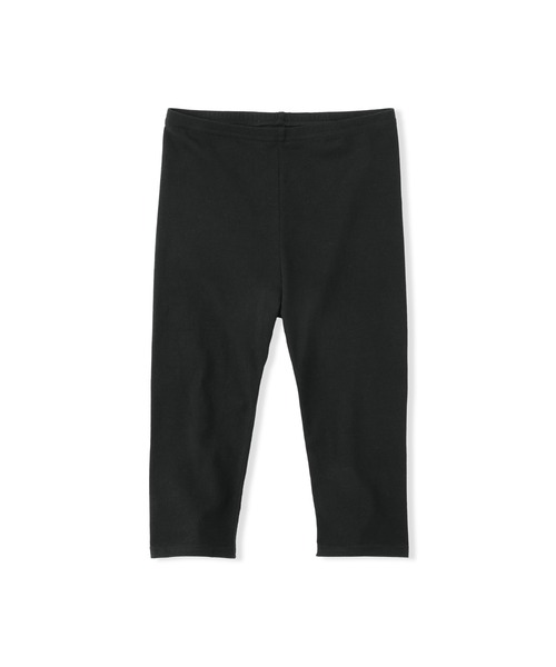 無印良品(ムジルシリョウヒン)の「キッズ ストレッチ天竺編み レギンス(七分丈)(レギンス/スパッツ・キッズ・ブラック・130/120/110)」の1枚目の写真