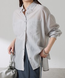 COLLAGE GALLARDAGALANTE | バックスリムシアストシャツ(シャツ/ブラウス)