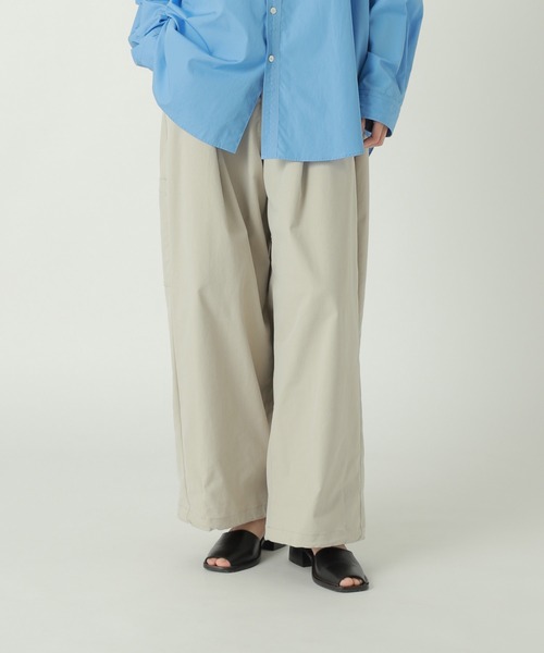 ZUCCa(ズッカ)の「SPUN PE STRETCH TWILL / パンツ(その他パンツ・レディース・カーキ/ベージュ/ダークグレー・S size/M size)」の1枚目の写真