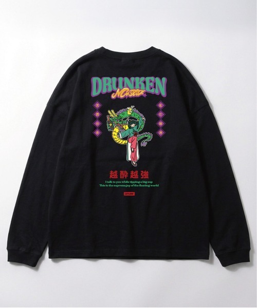 Leyline(レイライン)の「【Leyline】Drunken master l/s tee(DRAGON)(Tシャツ/カットソー・メンズ・ブラック/ホワイト・XL/L/M)」の11枚目の写真