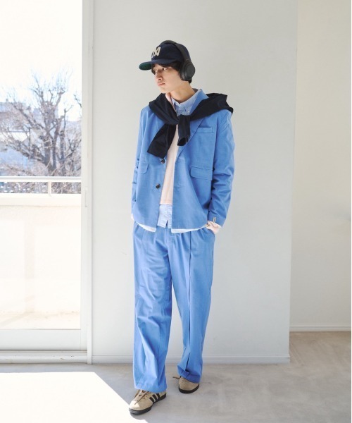 common gull products.(コモンガルプロダクツ)の「春の片耳にスラックス(スラックス・レディース・サックスブルー/グレー/ライトグレー・SMALL/MEDIUM/LARGE)」の22枚目の写真