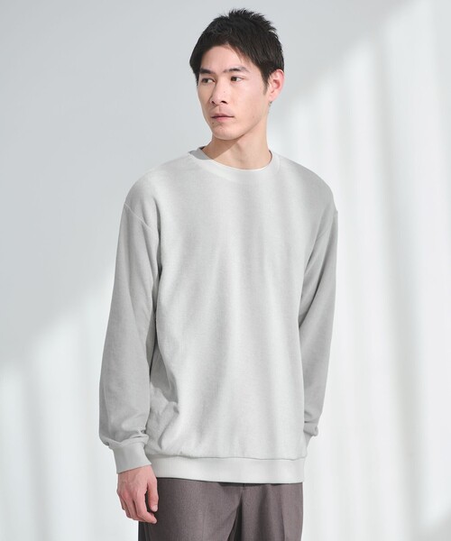 green label relaxing（グリーンレーベルリラクシング）の「メランジ パイル クルーネック カットソー（Tシャツ/カットソー・メンズ・ネイビー/ダークグレー/ライトグレー・L/S/XL/M）」の5枚目の写真