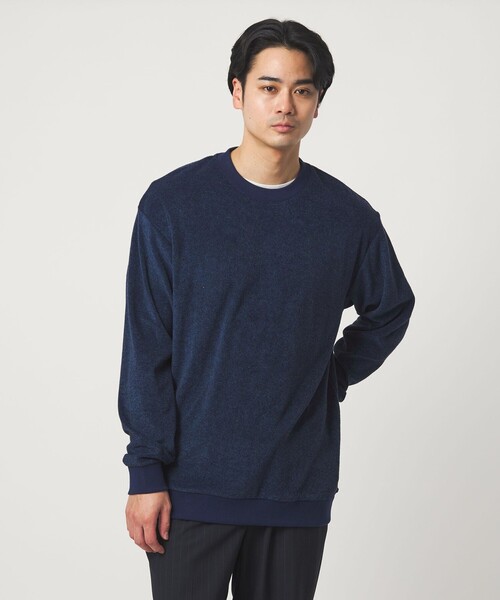green label relaxing（グリーンレーベルリラクシング）の「メランジ パイル クルーネック カットソー（Tシャツ/カットソー・メンズ・ネイビー/ダークグレー/ライトグレー・L/S/XL/M）」の8枚目の写真