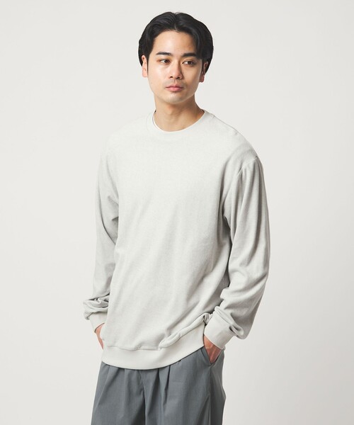 green label relaxing（グリーンレーベルリラクシング）の「メランジ パイル クルーネック カットソー（Tシャツ/カットソー・メンズ・ネイビー/ダークグレー/ライトグレー・L/S/XL/M）」の10枚目の写真