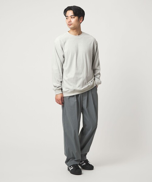 green label relaxing（グリーンレーベルリラクシング）の「メランジ パイル クルーネック カットソー（Tシャツ/カットソー・メンズ・ネイビー/ダークグレー/ライトグレー・L/S/XL/M）」の11枚目の写真
