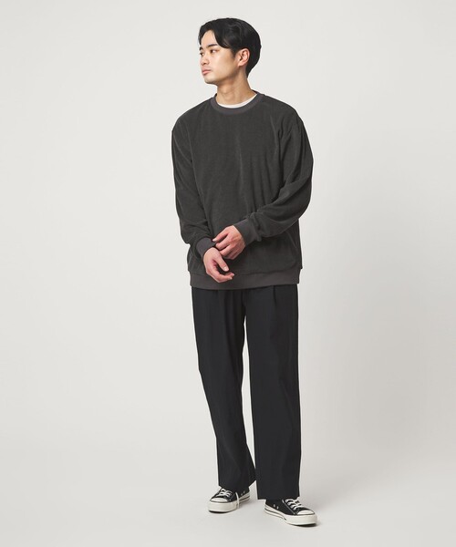 green label relaxing（グリーンレーベルリラクシング）の「メランジ パイル クルーネック カットソー（Tシャツ/カットソー・メンズ・ネイビー/ダークグレー/ライトグレー・L/S/XL/M）」の12枚目の写真