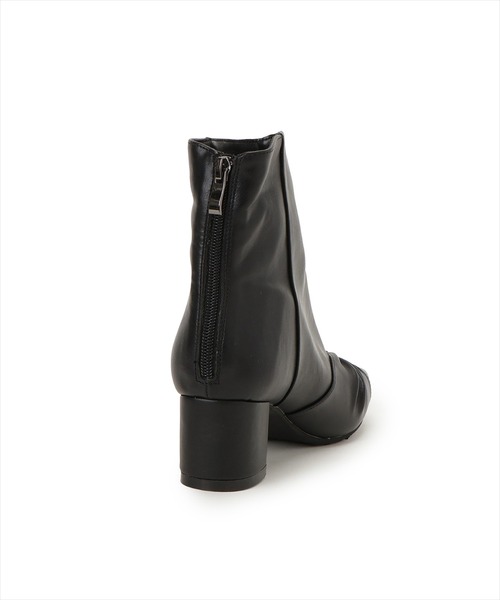 WILLSELECTION（ウィルセレクション）の「フロントリボンショートブーツ（ブーツ・レディース・アイボリー/ブラック・SMALL/LARGE/MEDIUM）」の5枚目の写真