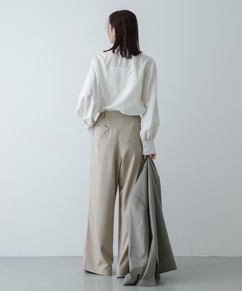 SENSE OF PLACE by URBAN RESEARCH（センスオブプレイスバイアーバンリサーチ）の「『イージーケア』ボウタイリボンブラウス（シャツ/ブラウス・レディース・アイボリー/ピンク系その他/ブルー系その他・ONE）」の7枚目の写真