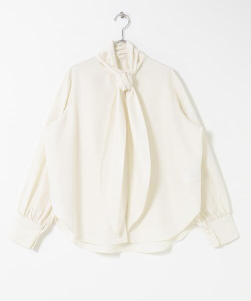 SENSE OF PLACE by URBAN RESEARCH（センスオブプレイスバイアーバンリサーチ）の「『イージーケア』ボウタイリボンブラウス（シャツ/ブラウス・レディース・アイボリー/ピンク系その他/ブルー系その他・ONE）」の11枚目の写真