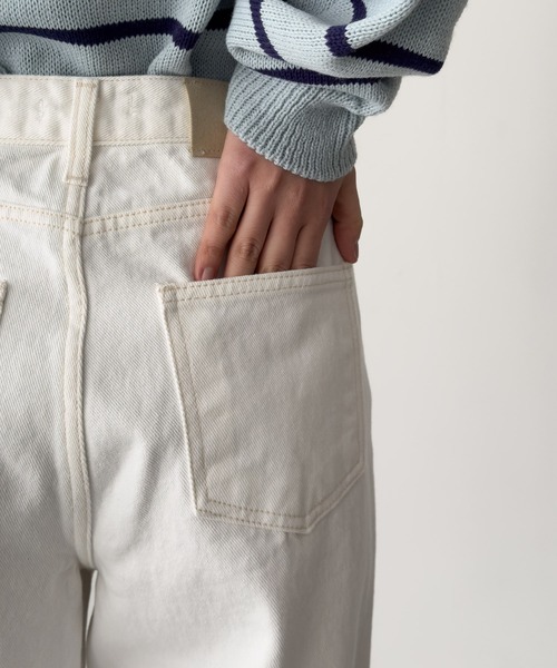 CANAL JEAN（キャナルジーン）の「MAYSEVEN　コットンストレートパンツ（その他パンツ・レディース・アイボリー・SMALL/MEDIUM）」の10枚目の写真