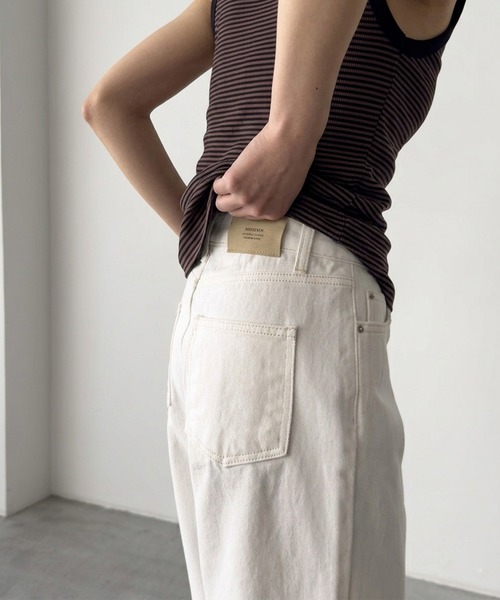 CANAL JEAN（キャナルジーン）の「MAYSEVEN　コットンストレートパンツ（その他パンツ・レディース・アイボリー・SMALL/MEDIUM）」の7枚目の写真