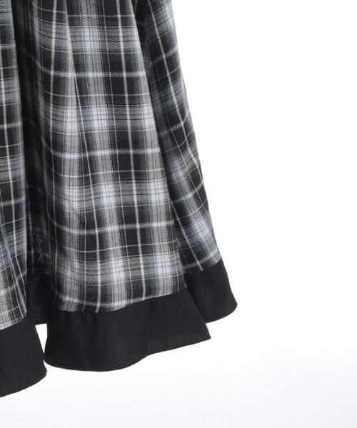 axes femme(アクシーズファム)の「チェック切替シャツワンピース(ワンピース・レディース・ブラック/ベージュ/ピンク・MEDIUM)」の18枚目の写真