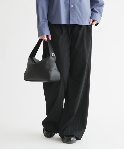 selle glant（セレグランテ）の「2WAY DESIGN HAND BAG/2WAYデザインハンドバッグ（ハンドバッグ・メンズ・ダークブラウン/ブラック/グレイッシュベージュ・ONESIZE）」の4枚目の写真