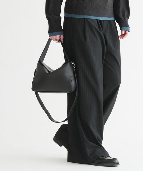 selle glant（セレグランテ）の「2WAY DESIGN HAND BAG/2WAYデザインハンドバッグ（ハンドバッグ・メンズ・ダークブラウン/ブラック/グレイッシュベージュ・ONESIZE）」の13枚目の写真