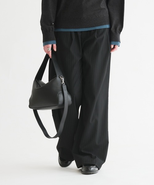 selle glant（セレグランテ）の「2WAY DESIGN HAND BAG/2WAYデザインハンドバッグ（ハンドバッグ・メンズ・ダークブラウン/ブラック/グレイッシュベージュ・ONESIZE）」の14枚目の写真