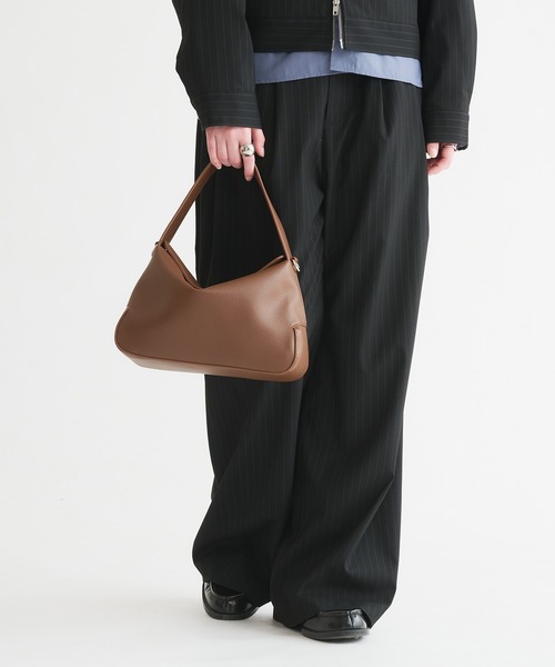 selle glant（セレグランテ）の「2WAY DESIGN HAND BAG/2WAYデザインハンドバッグ（ハンドバッグ・メンズ・ダークブラウン/ブラック/グレイッシュベージュ・ONESIZE）」の16枚目の写真