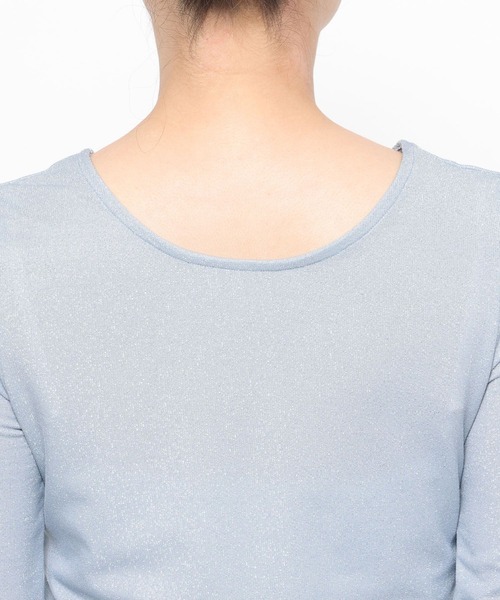 HARE（ハレ）の「2WAYラメシアーレースキリカエカットソー(HARE)（Tシャツ/カットソー・レディース・ホワイト/ブルー/ブラック・FREE）」の14枚目の写真