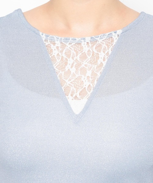 HARE（ハレ）の「2WAYラメシアーレースキリカエカットソー(HARE)（Tシャツ/カットソー・レディース・ホワイト/ブルー/ブラック・FREE）」の20枚目の写真