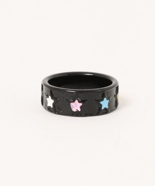 Burner(バーナー)の「【Sonu jewelry(ソヌジュエリー)】スター フラワーモチーフ リング son-ring-7-35【RBTS】(リング・レディース・ホワイト/ブラック/ブラック系その他・FREE)」の3枚目の写真