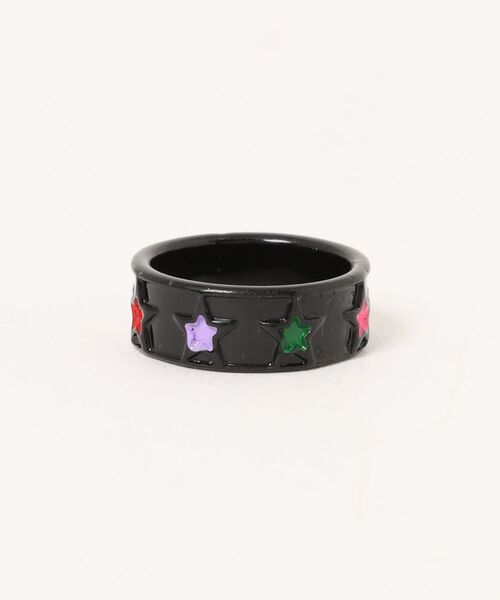 Burner(バーナー)の「【Sonu jewelry(ソヌジュエリー)】スター フラワーモチーフ リング son-ring-7-35【RBTS】(リング・レディース・ホワイト/ブラック/ブラック系その他・FREE)」の4枚目の写真