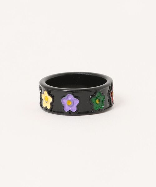 Burner(バーナー)の「【Sonu jewelry(ソヌジュエリー)】スター フラワーモチーフ リング son-ring-7-35【RBTS】(リング・レディース・ホワイト/ブラック/ブラック系その他・FREE)」の5枚目の写真