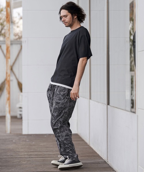 CAMBIO（カンビオ）の「mp14675-Lightweight Fabric Classic Paisley Balloon Pants バルーンパンツ(CAM26SS-016)（その他パンツ・メンズ・ブラック/ブルー/チャコール・L/M/S）」の14枚目の写真
