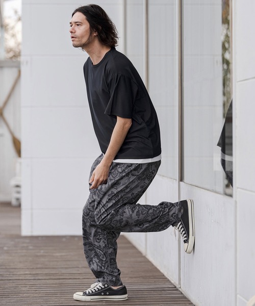 mp14675-Lightweight Fabric Classic Paisley Balloon Pants バルーン