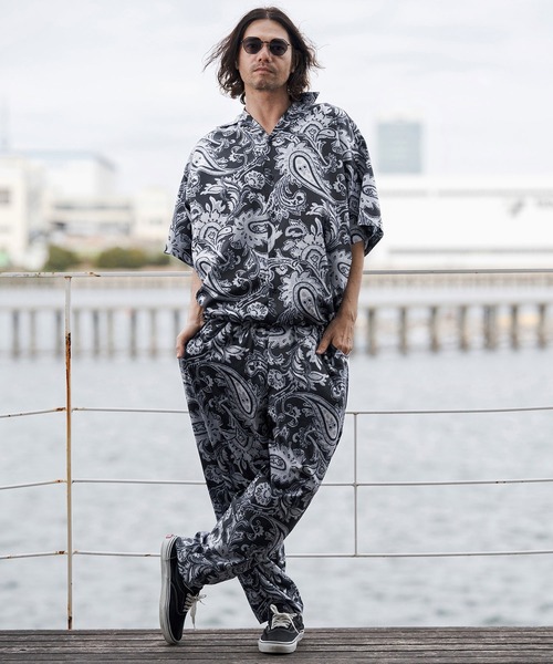 CAMBIO（カンビオ）の「mp14675-Lightweight Fabric Classic Paisley Balloon Pants バルーンパンツ(CAM26SS-016)（その他パンツ・メンズ・ブラック/ブルー/チャコール・L/M/S）」の19枚目の写真