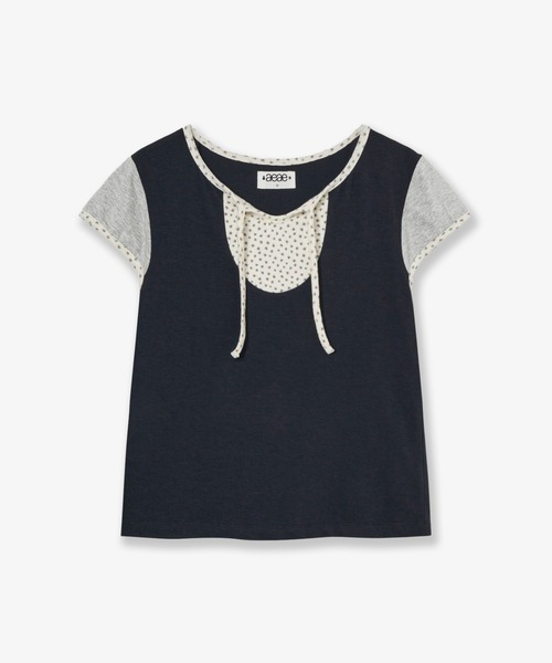 Футболка с цветочным блоком (FLOWER BLOCK TEE)