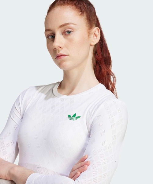 adidas(アディダス)の「テニス プロ クライマクール 7分袖Tシャツ / ロンT / アディダス adidas(Tシャツ/カットソー・レディース・ホワイト・LARGE/MEDIUM/SMALL/X-LARGE)」の5枚目の写真