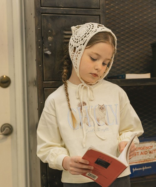 GLOBAL WORK（グローバルワーク）の「ヘビロッTEEモチーフ長袖/637987（Tシャツ/カットソー・キッズ・イエロー/グレー系その他3/ライトブルー/ホワイト系その他2/チャコールグレー・140cm/150cm/130cm/160cm）」の5枚目の写真