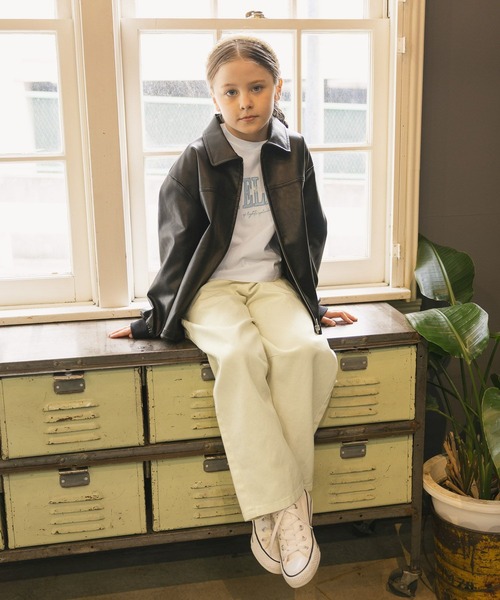 GLOBAL WORK（グローバルワーク）の「ヘビロッTEEモチーフ長袖/637987（Tシャツ/カットソー・キッズ・イエロー/グレー系その他3/ライトブルー/ホワイト系その他2/チャコールグレー・140cm/150cm/130cm/160cm）」の6枚目の写真