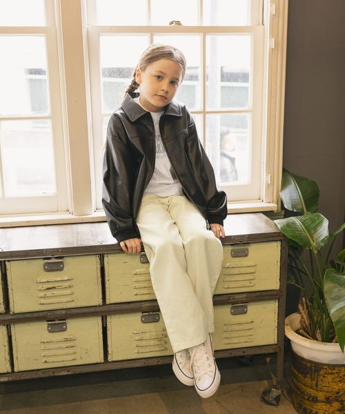 GLOBAL WORK（グローバルワーク）の「ヘビロッTEEモチーフ長袖/637987（Tシャツ/カットソー・キッズ・イエロー/グレー系その他3/ライトブルー/ホワイト系その他2/チャコールグレー・140cm/150cm/130cm/160cm）」の7枚目の写真