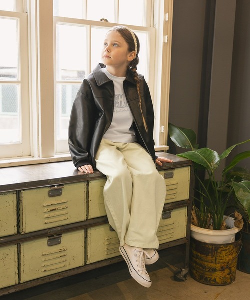 GLOBAL WORK（グローバルワーク）の「ヘビロッTEEモチーフ長袖/637987（Tシャツ/カットソー・キッズ・イエロー/グレー系その他3/ライトブルー/ホワイト系その他2/チャコールグレー・140cm/150cm/130cm/160cm）」の8枚目の写真